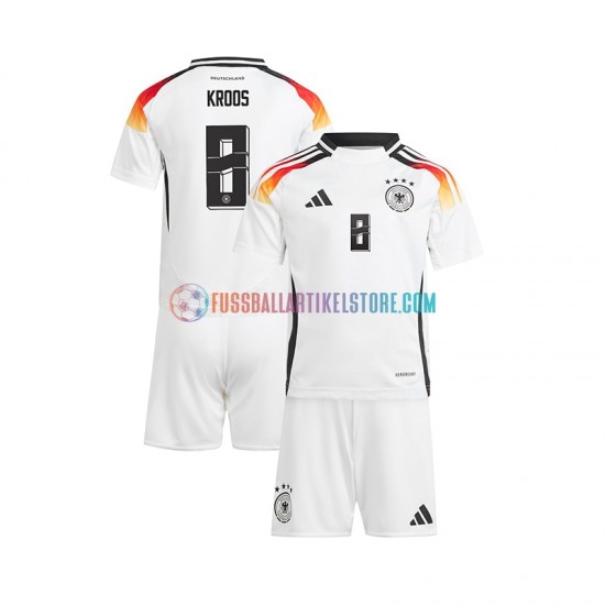 Deutschland Heimausrüstung Toni Kroos 8 Euro 2024 Kinder Set(Trikot und Hose) S/S