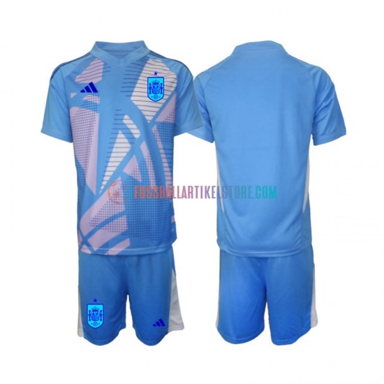 Spanien Heimausrüstung Torwart Euro 2024 Kinder Set(Trikot und Hose) S/S