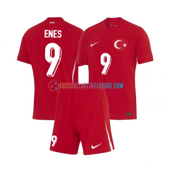 Türkei Auswärtsausrüstung Enes Unal 9 Euro 2024 Kinder Set(Trikot und Hose) S/S