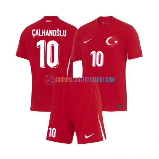 Türkei Auswärtsausrüstung Hakan Calhanoglu 10 Euro 2024 Kinder Set(Trikot und Hose) S/S