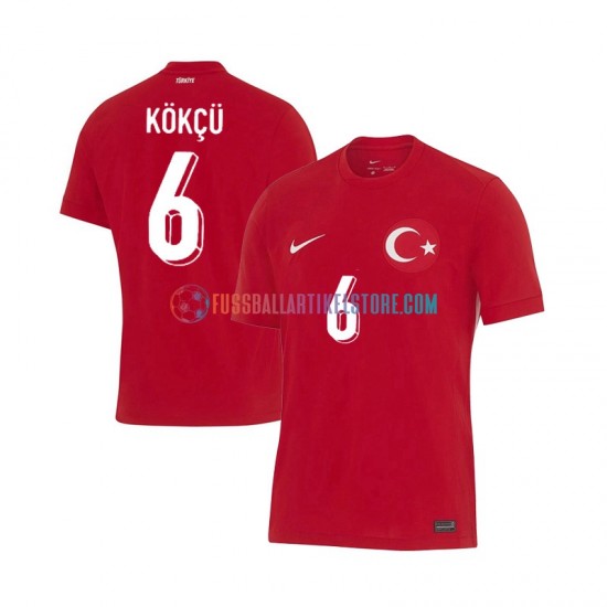 Türkei Auswärtsausrüstung Orkun Kokcu 6 Euro 2024 Herren Trikot S/S