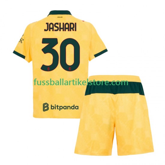 AC Mailand Ausweichausrüstung Ardon Jashari 30 2025-2026 Kinder Set(Trikot und Hose) S/S