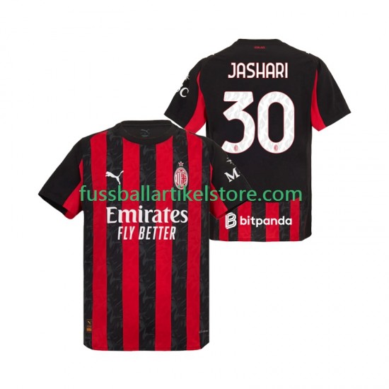 AC Mailand Heimausrüstung Ardon Jashari 30 2025-2026 Herren Trikot S/S