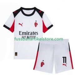 AC Mailand Auswärtsausrüstung Christian Pulisic 11 2025-2026 Kinder Set(Trikot und Hose) S/S