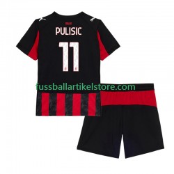 AC Mailand Heimausrüstung Christian Pulisic 11 2025-2026 Kinder Set(Trikot und Hose) S/S