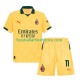 AC Mailand Ausweichausrüstung Christian Pulisic 11 2025-2026 Kinder Set(Trikot und Hose) S/S