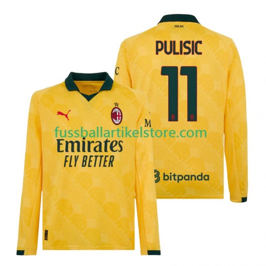 AC Mailand Ausweichausrüstung Christian Pulisic 11 2025-2026 Herren Trikot L/S