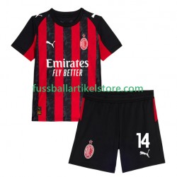 AC Mailand Heimausrüstung Modrić Luca 14 2025-2026 Kinder Set(Trikot und Hose) S/S