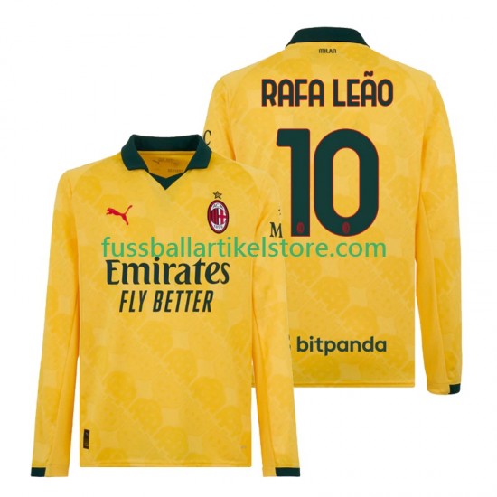 AC Mailand Ausweichausrüstung Rafael Leao 10 2025-2026 Herren Trikot L/S
