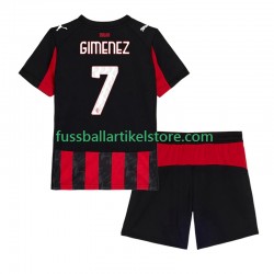 AC Mailand Heimausrüstung Santiago Gimenez 7 2025-2026 Kinder Set(Trikot und Hose) S/S