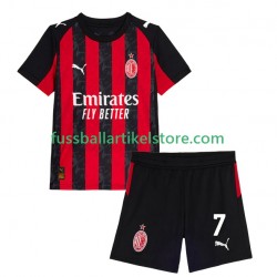 AC Mailand Heimausrüstung Santiago Gimenez 7 2025-2026 Kinder Set(Trikot und Hose) S/S