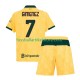 AC Mailand Ausweichausrüstung Santiago Gimenez 7 2025-2026 Kinder Set(Trikot und Hose) S/S