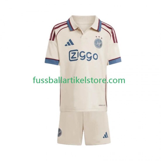 Ajax Amsterdam Ausweichausrüstung 2025-2026 Kinder Set(Trikot und Hose) S/S