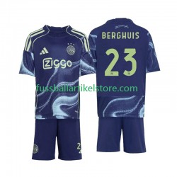 Ajax Amsterdam Auswärtsausrüstung Steven Berghuis 23 2025-2026 Kinder Set(Trikot und Hose) S/S