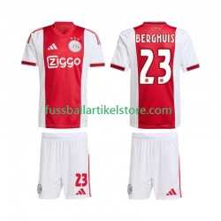 Ajax Amsterdam Heimausrüstung Steven Berghuis 23 2025-2026 Kinder Set(Trikot und Hose) S/S