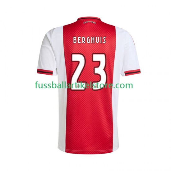 Ajax Amsterdam Heimausrüstung Steven Berghuis 23 2025-2026 Herren Trikot S/S