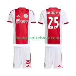 Ajax Amsterdam Heimausrüstung Wout Weghorst 25 2025-2026 Kinder Set(Trikot und Hose) S/S