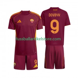 AS Rom Heimausrüstung Artem Dovbyk 9 2025-2026 Kinder Set(Trikot und Hose) S/S