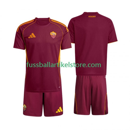 AS Rom Heimausrüstung 2025-2026 Kinder Set(Trikot und Hose) S/S