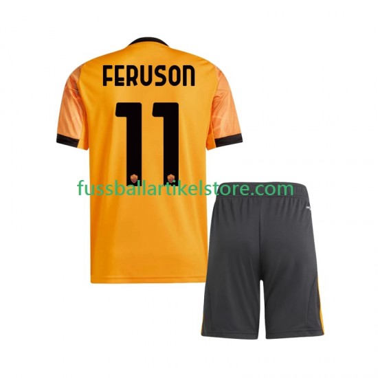 AS Rom Auswärtsausrüstung Evan Ferguson 11 2025-2026 Kinder Set(Trikot und Hose) S/S