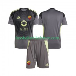 AS Rom Heimausrüstung Torwart 2025-2026 Kinder Set(Trikot und Hose) S/S