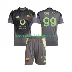 AS Rom Heimausrüstung Torwart Mile Svilar 99 2025-2026 Kinder Set(Trikot und Hose) S/S