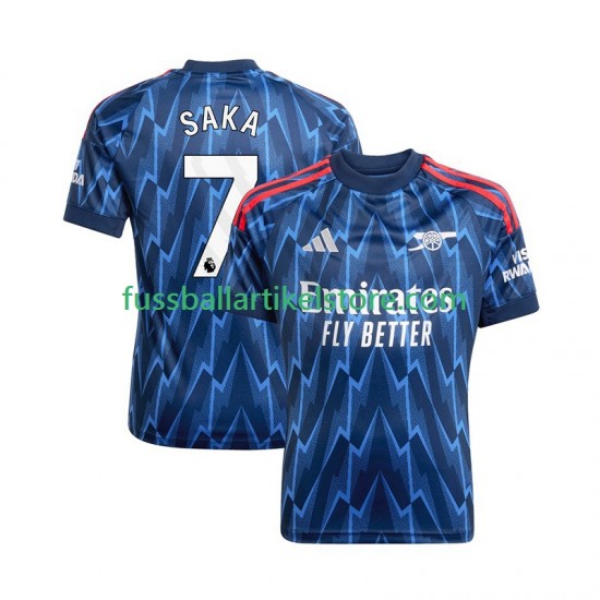 Arsenal Auswärtsausrüstung Bukayo Saka 7 2025-2026 Herren Trikot S/S