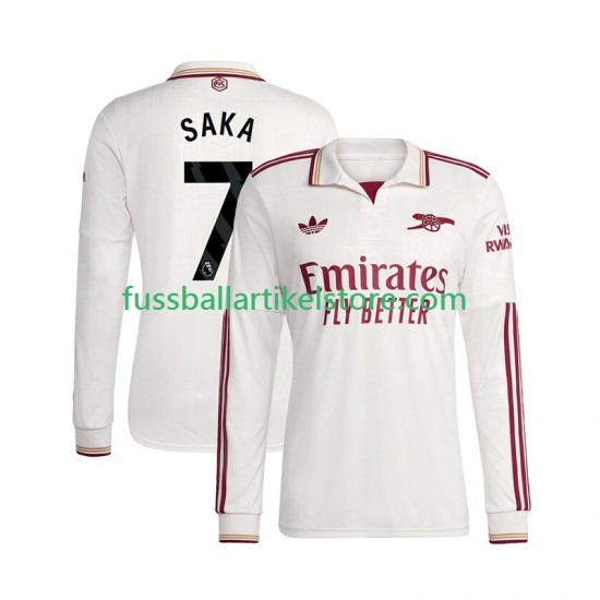 Arsenal Ausweichausrüstung Bukayo Saka 7 2025-2026 Herren Trikot L/S