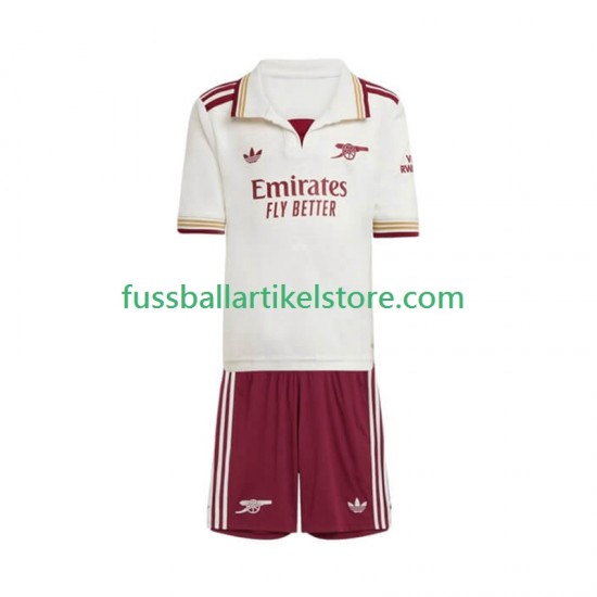 Arsenal Ausweichausrüstung 2025-2026 Kinder Set(Trikot und Hose) S/S