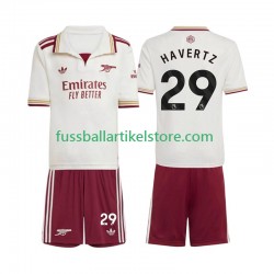 Arsenal Ausweichausrüstung Kai Havertz 29 2025-2026 Kinder Set(Trikot und Hose) S/S