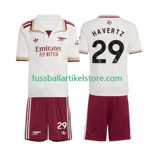 Arsenal Ausweichausrüstung Kai Havertz 29 2025-2026 Kinder Set(Trikot und Hose) S/S