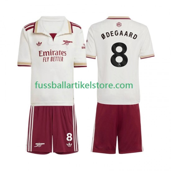 Arsenal Ausweichausrüstung Martin Odegaard 8 2025-2026 Kinder Set(Trikot und Hose) S/S