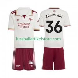 Arsenal Ausweichausrüstung Martin Zubimendi 36 2025-2026 Kinder Set(Trikot und Hose) S/S