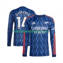 Arsenal Auswärtsausrüstung Viktor Gyokeres 14 2025-2026 Herren Trikot L/S