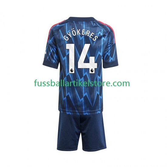 Arsenal Auswärtsausrüstung Viktor Gyokeres 14 2025-2026 Kinder Set(Trikot und Hose) S/S