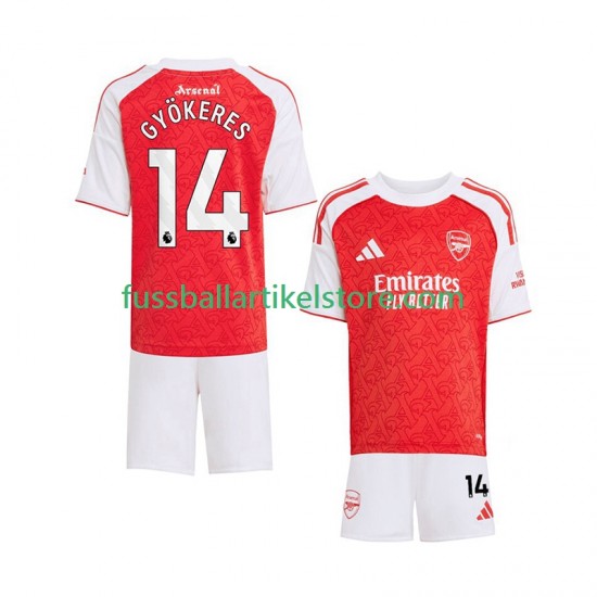 Arsenal Heimausrüstung Viktor Gyokeres 14 2025-2026 Kinder Set(Trikot und Hose) S/S