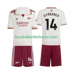 Arsenal Ausweichausrüstung Viktor Gyokeres 14 2025-2026 Kinder Set(Trikot und Hose) S/S