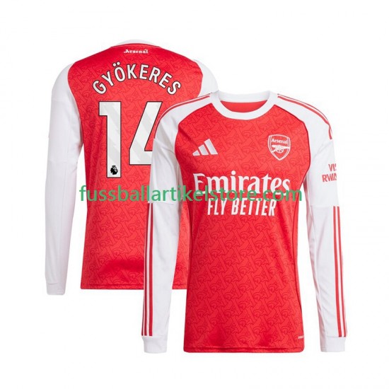 Arsenal Heimausrüstung Viktor Gyokeres 14 2025-2026 Herren Trikot L/S