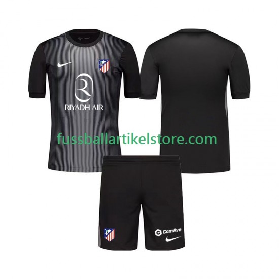 Atlético Madrid Auswärtsausrüstung Torwart 2025-2026 Kinder Set(Trikot und Hose) S/S
