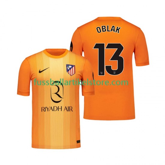 Atlético Madrid Ausweichausrüstung Torwart Jan Oblak 13 2025-2026 Herren Trikot S/S
