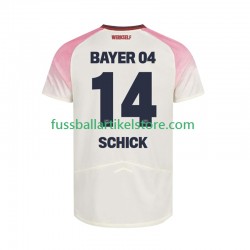 Bayer 04 Leverkusen Auswärtsausrüstung Patrik Schick 14 2025-2026 Herren Trikot S/S