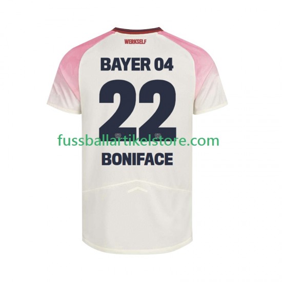 Bayer 04 Leverkusen Auswärtsausrüstung Victor Boniface 22 2025-2026 Herren Trikot S/S