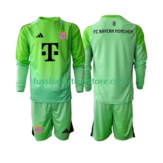 FC Bayern München Heimausrüstung Torwart 2025-2026 Kinder Set(Trikot und Hose) L/S