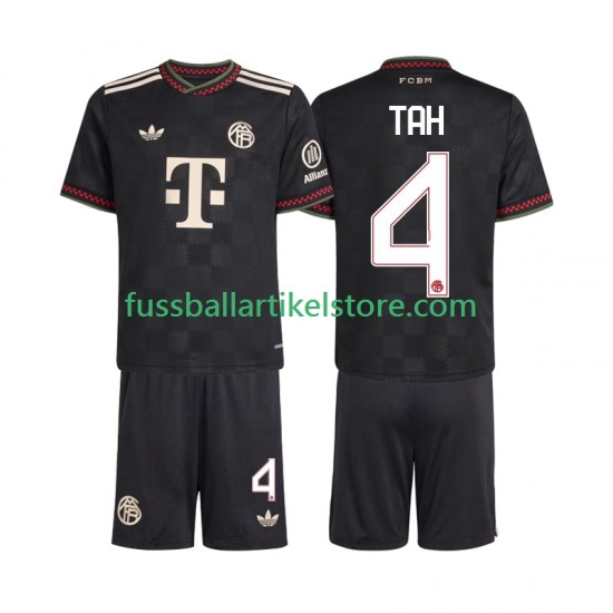 FC Bayern München Ausweichausrüstung Jonathan Tah 4 2025-2026 Kinder Set(Trikot und Hose) S/S