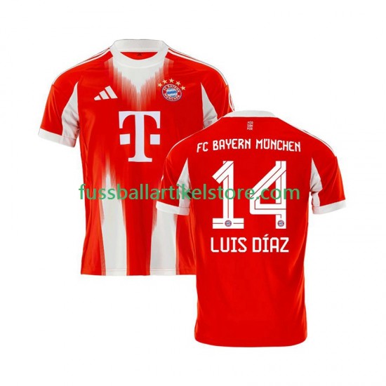 FC Bayern München Heimausrüstung Luis Diaz 14 2025-2026 Herren Trikot S/S