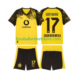 Borussia Dortmund Heimausrüstung Carney Chukwuemeka 17 2025-2026 Kinder Set(Trikot und Hose) S/S