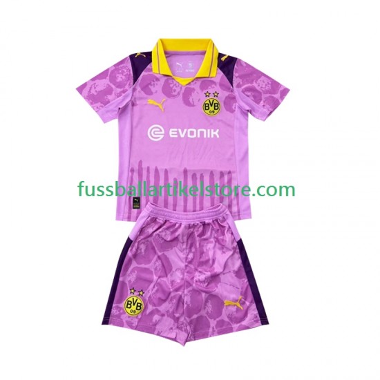 Borussia Dortmund Heimausrüstung Torwart FIFA CWC 2025 Kinder Set(Trikot und Hose) S/S