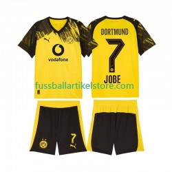 Borussia Dortmund Heimausrüstung Jobe Bellingham 7 2025-2026 Kinder Set(Trikot und Hose) S/S