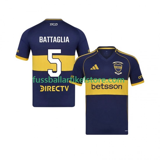 Boca Juniors Heimausrüstung Rodrigo Battaglia 5 2025-2026 Herren Trikot S/S
