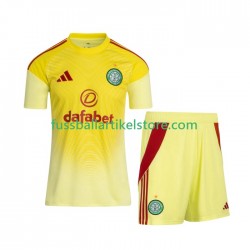 Celtic Glasgow Heimausrüstung Torwart FC 2025-2026 Kinder Set(Trikot und Hose) S/S